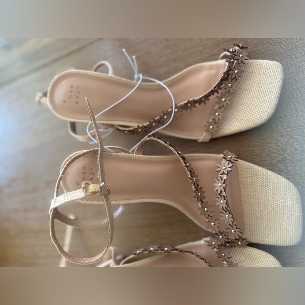 NWT a new day women’s shoes mirabel strappy heels - Picture 11 of 11